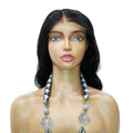 NMAhair Peluca sin pegamento a granel, cabello ondulado, peluca con cierre de encaje HD 5x5, nudos decolorados, pre-arrancada, cabello 100% virgen