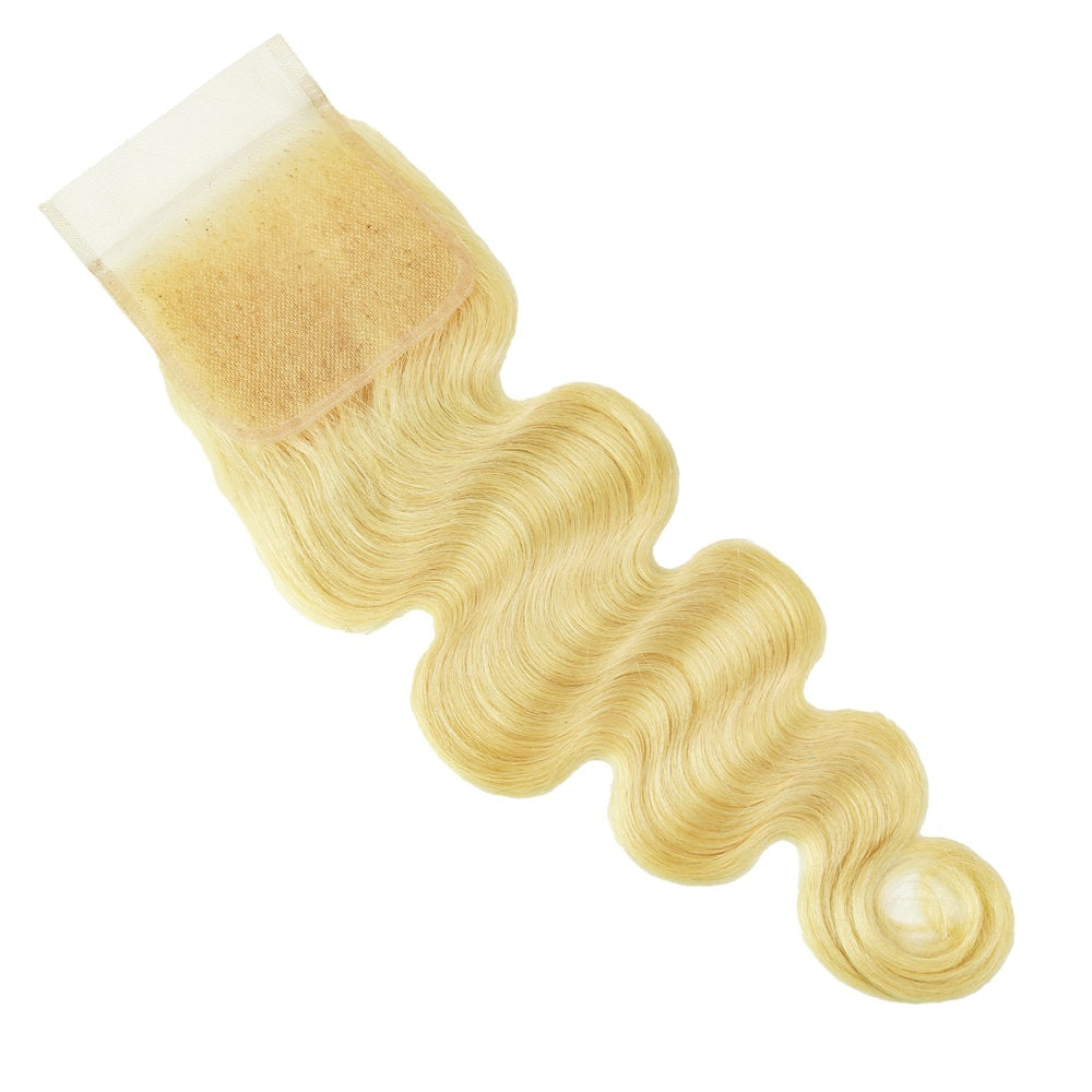 NMAhair 613 Blonde 4x4 Transparent Lace Cloure Body Wave