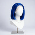 NMAhair Dark Blue Straight Bob Wig 13x4 Lace Front Human Hair