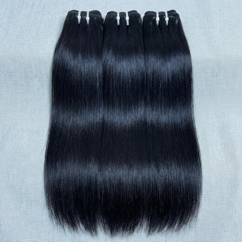 NMAhair Raw Hair Natural Straight 3 or 4 Bundles Human Hair Extension Wholesale Premium Raw Hair Weave For Salons