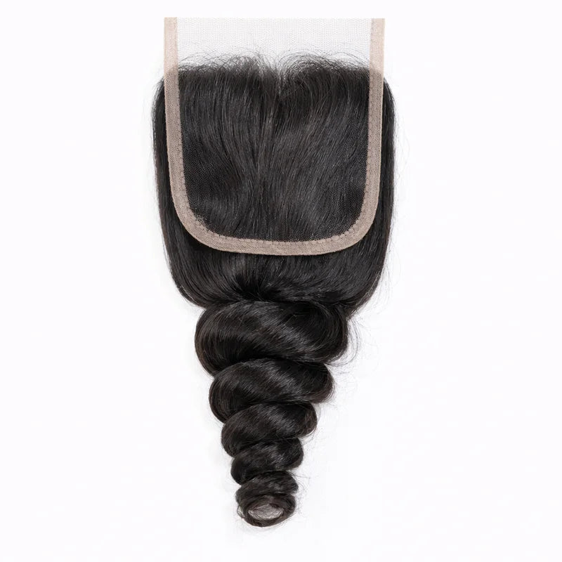 NMAhair Direct Supply Luxury  Raw 4x4 HD Lace Closure Loose Wave 100% Human Hair