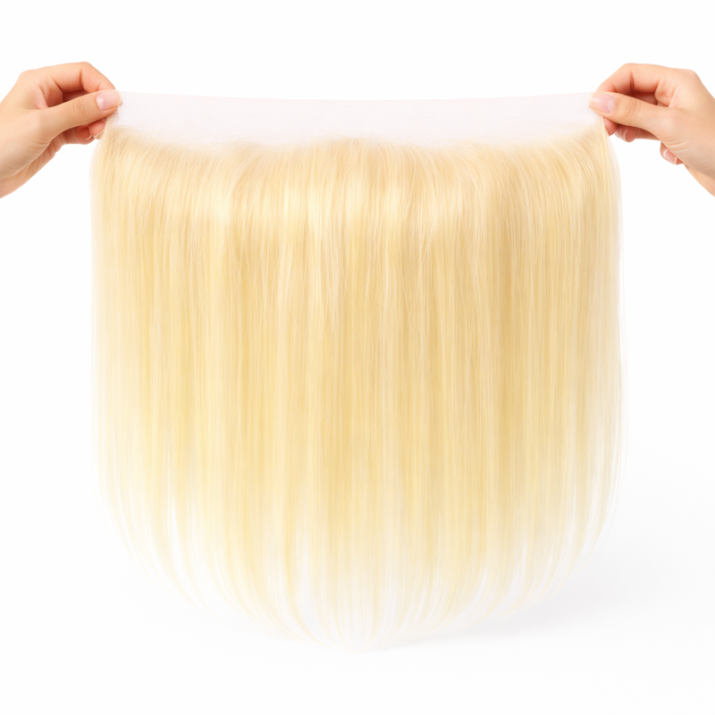 NMAhair 613 Blonde 13x4 HD Lace Closure Frontal Straight Ear To Ear