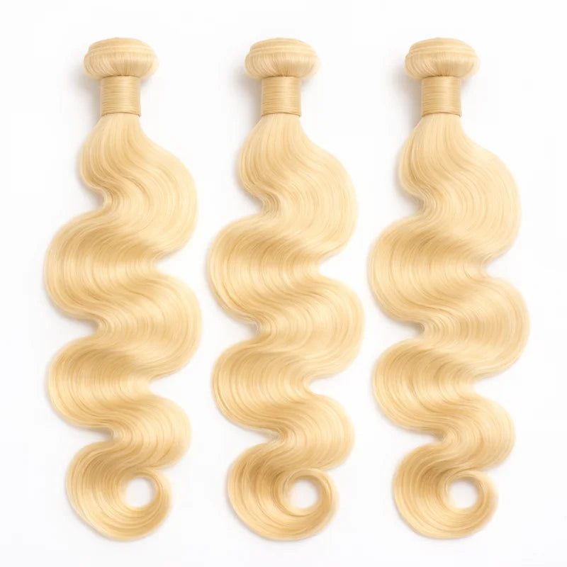 NMAhair 613 Blonde Bouncy Body Wave Raw Hair 3 Bundle Deals