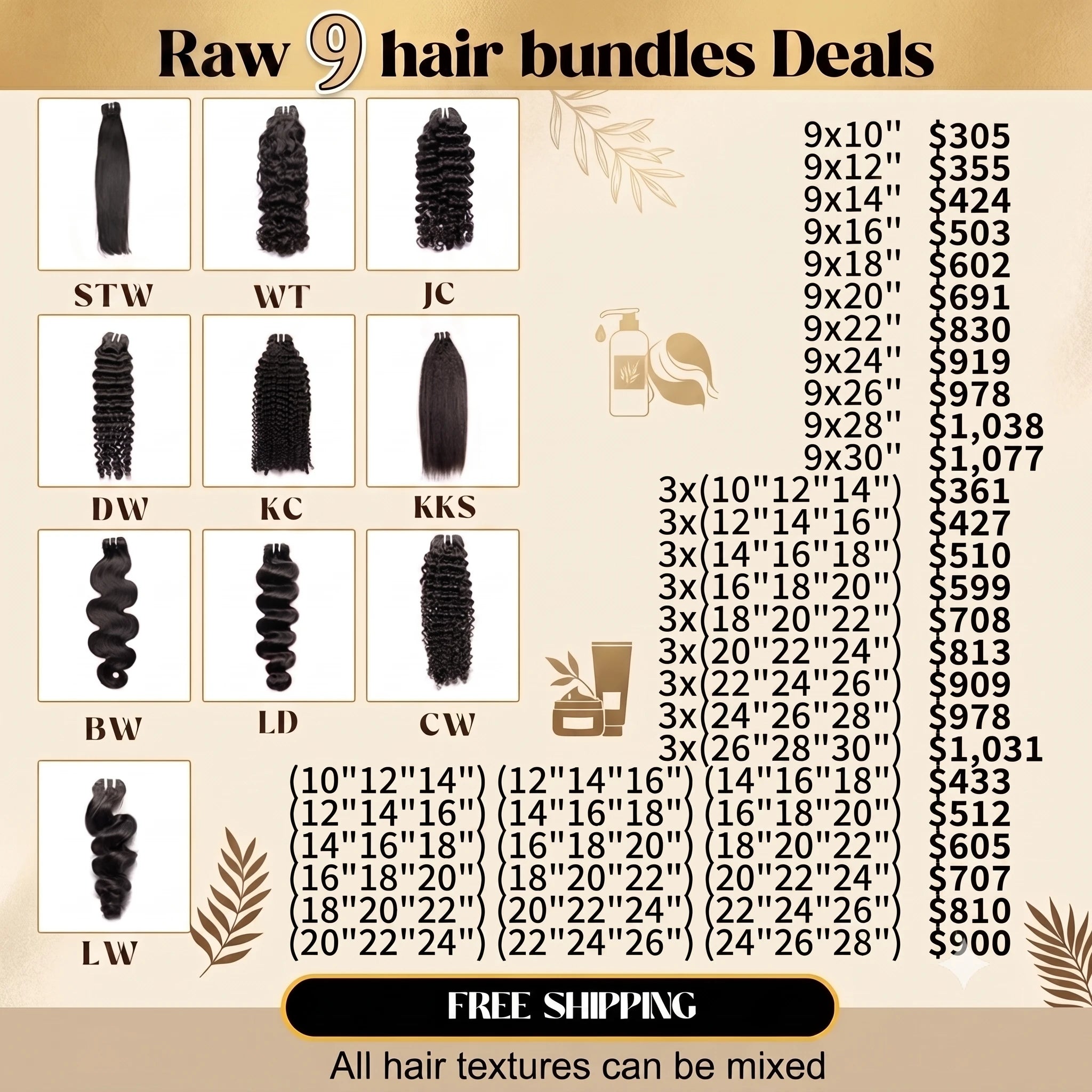 NMAhair Vendor Factory Direct Price List Raw Hair 9 Bundles Factory Direct Deals for Hairs