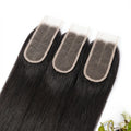 Cierre de encaje HD liso NMA Raw 2x6 de cabello 100% humano