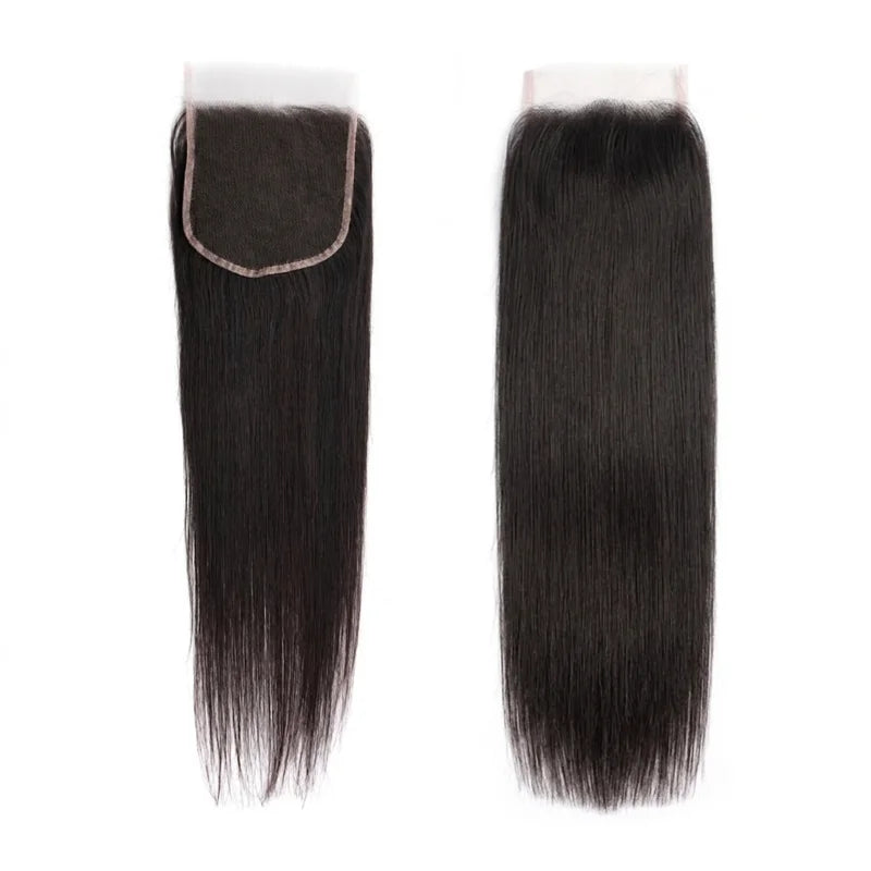 NMAhair 5x5 HD Lace Clôture Lisse Petits Nœuds 100% Cheveux Humains