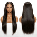 NMAhair Raw Straight Lace Frontal 13x4/13x6 Wig Pre-plucked Bleached Knots  High Density 100% Human Wig