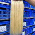 NMAhair 613 Pelo Liso Rubio 3 Paquetes de Ofertas 100% Cabello Humano Tejido